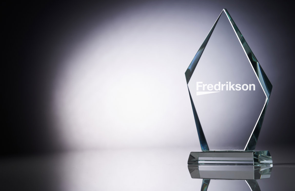 Photo of Fredrikson Receives Minnesota Turnaround Management Association's Transaction of the Year Award
